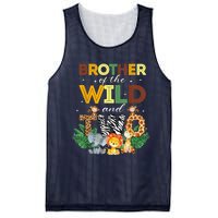 Brother Of The Wild Two Zoo Birthday Safari Jungle Animal Mesh Reversible Basketball Jersey Tank