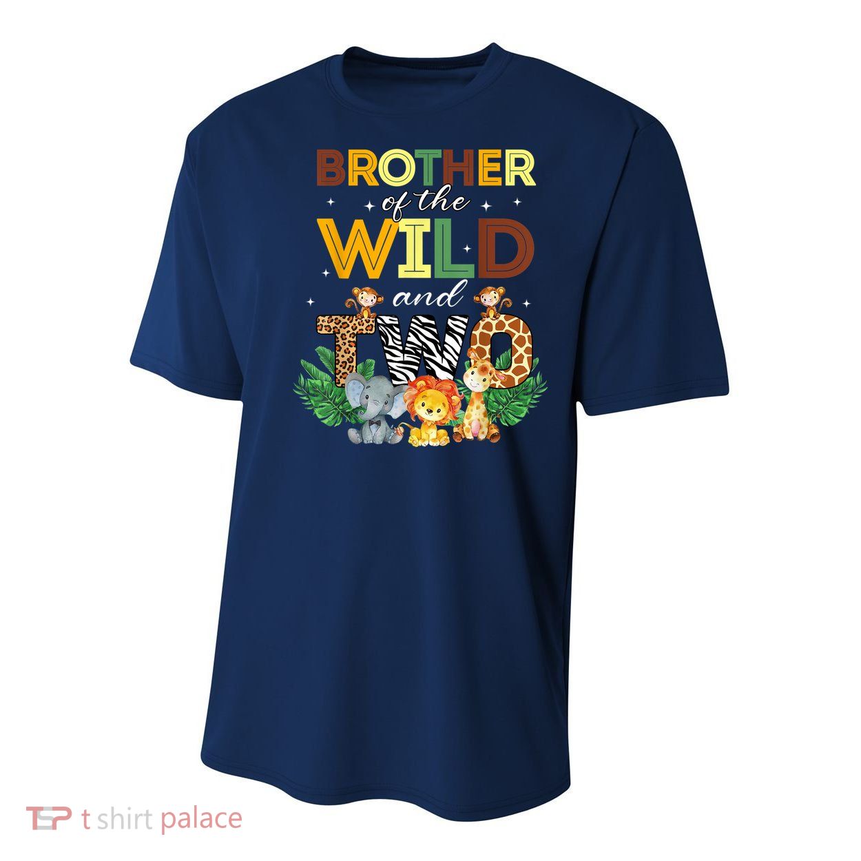 Brother Of The Wild Two Zoo Birthday Safari Jungle Animal Youth Performance Sprint T-Shirt