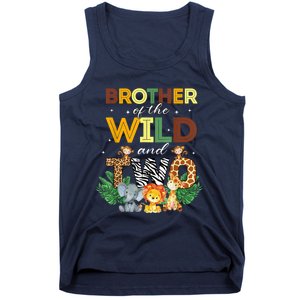 Brother Of The Wild Two Zoo Birthday Safari Jungle Animal Tank Top