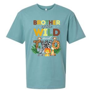 Brother Of The Wild Two Zoo Birthday Safari Jungle Animal Sueded Cloud Jersey T-Shirt