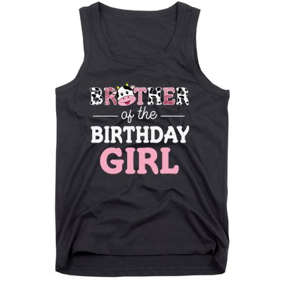 Brother of The Birthday Farm Cow Daddy Papa 1st Tank Top