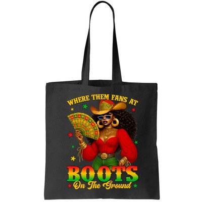 Boots On The Ground Juneteenth Cowgirl Where Them Fans At   Bag