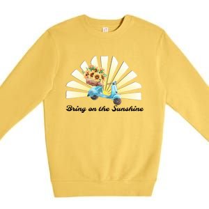 Bring On The Sunshine Graphic Tee Gift Premium Crewneck Sweatshirt