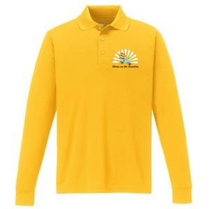 Bring On The Sunshine Graphic Tee Gift Performance Long Sleeve Polo