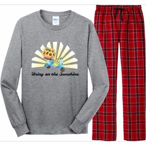 Bring On The Sunshine Graphic Tee Gift Long Sleeve Pajama Set