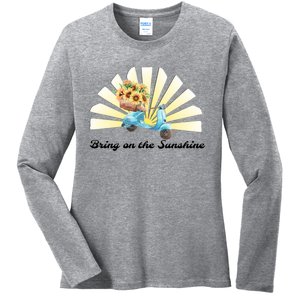 Bring On The Sunshine Graphic Tee Gift Ladies Long Sleeve Shirt