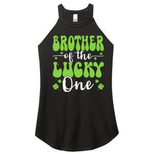 Brother Of The Lucky One First Birthday St Patricks Day Women's Perfect Tri Rocker Tank