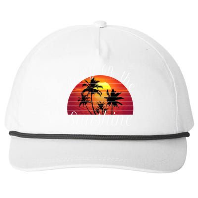 Bring On The Sunshine Summer Casual Funny Outfit Gift Snapback Five-Panel Rope Hat