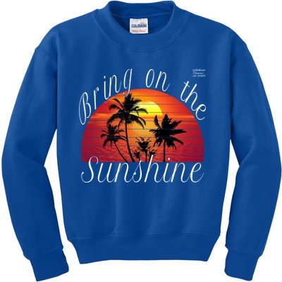 Bring On The Sunshine Summer Casual Funny Outfit Gift Kids Sweatshirt
