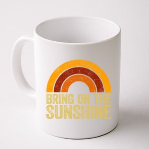 Bring On The Sunshine Gift Rainbow Retro Sunshine Meaningful Gift Coffee Mug