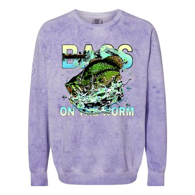 Bass On The Worm Colorblast Crewneck Sweatshirt