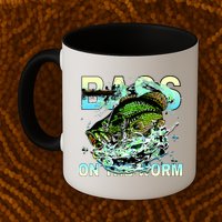 Bass On The Worm Mug