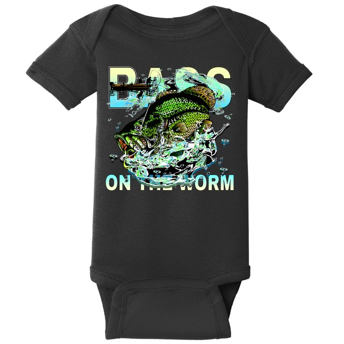 Bass On The Worm Baby Bodysuit