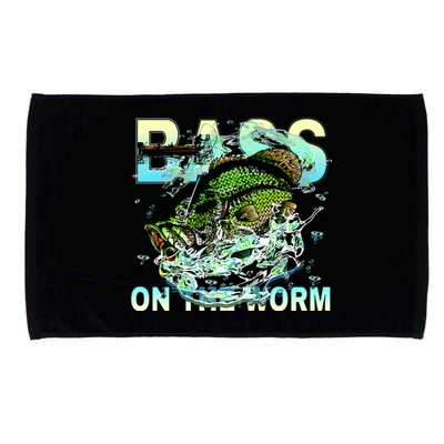 Bass On The Worm Microfiber Hand Towel