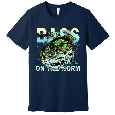 Bass On The Worm Premium T-Shirt