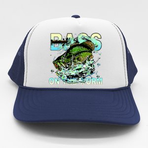 Bass On The Worm Trucker Hat