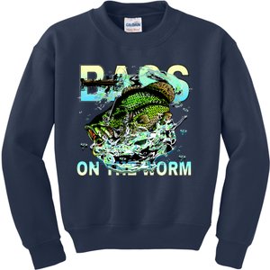 Bass On The Worm Kids Sweatshirt