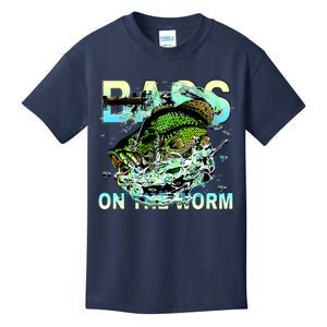 Bass On The Worm Kids T-Shirt