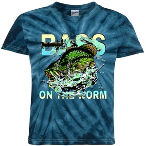 Bass On The Worm Kids Tie-Dye T-Shirt