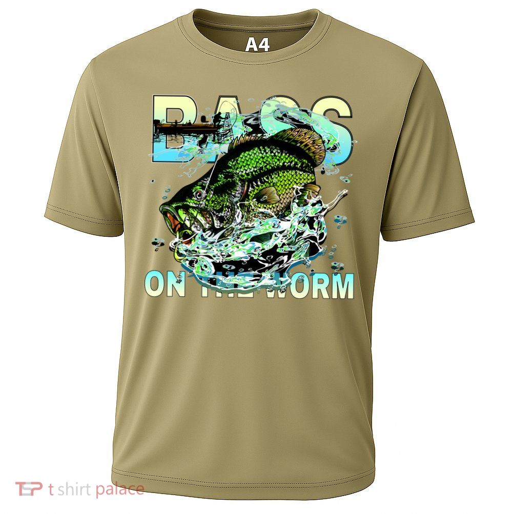 Bass On The Worm Cooling Performance Crew T-Shirt