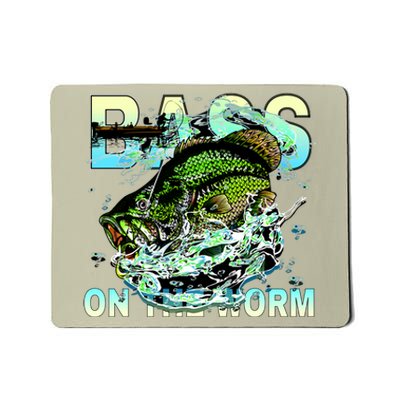 Bass On The Worm Mousepad