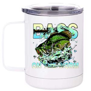 Bass On The Worm 12 oz Stainless Steel Tumbler Cup