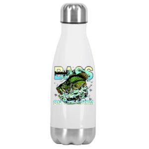 Bass On The Worm Stainless Steel Insulated Water Bottle