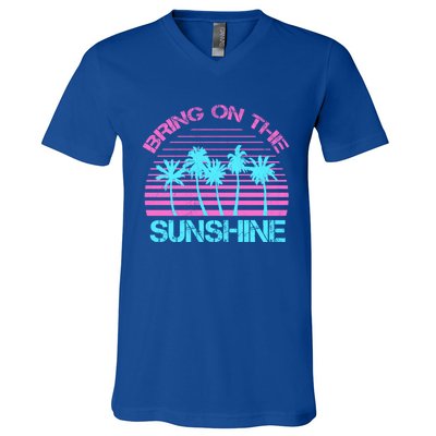 Bring On The Sunshine Graphic Tees Summer S Gift V-Neck T-Shirt