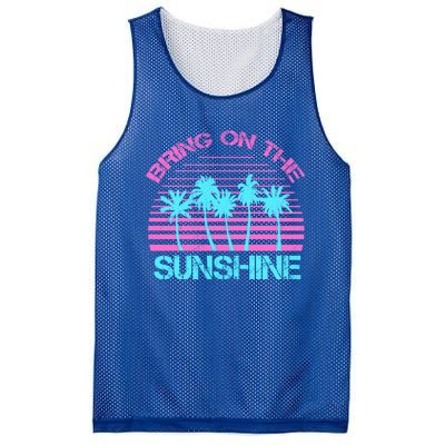 Bring On The Sunshine Graphic Tees Summer S Gift Mesh Reversible Basketball Jersey Tank