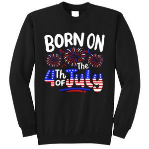 Born On The 4th Of July Birthday Party Usa Sweatshirt