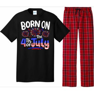 Born On The 4th Of July Birthday Party Usa Pajama Set