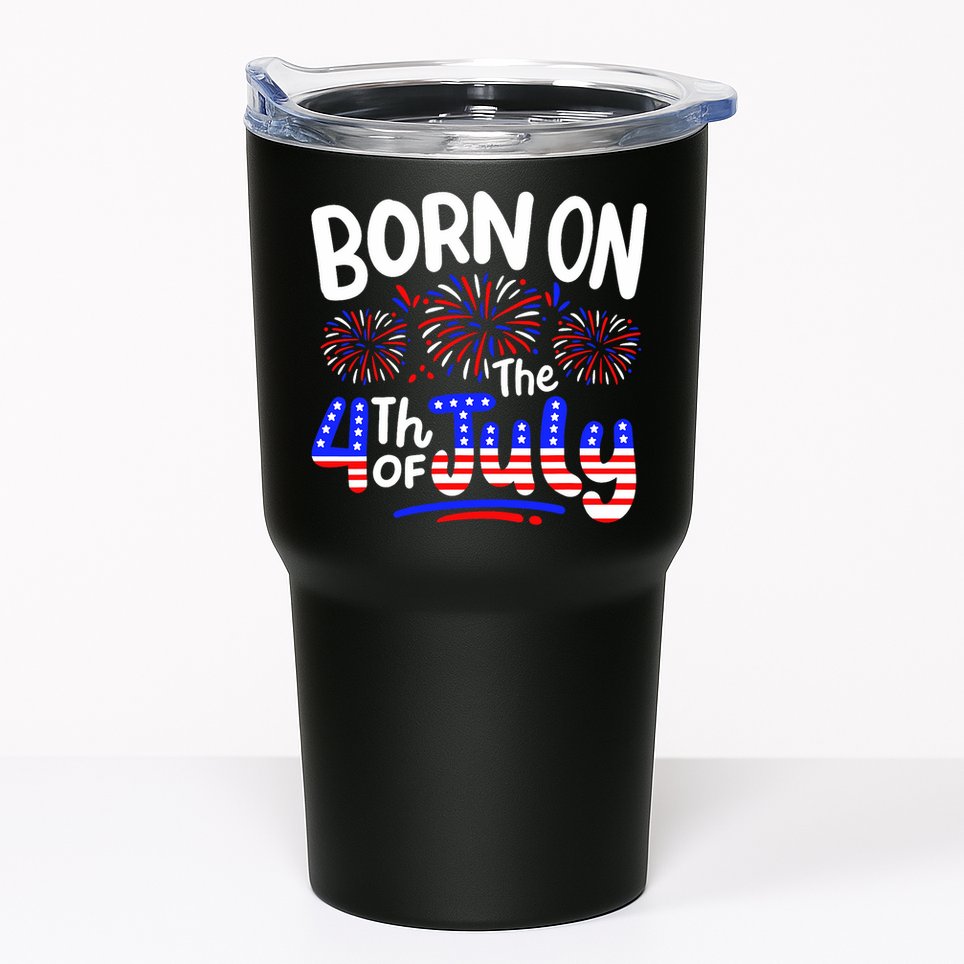 Born On The 4th Of July Birthday Party Usa Tumbler
