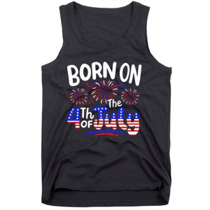 Born On The 4th Of July Birthday Party Usa Tank Top