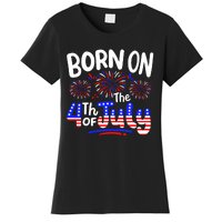 Born On The 4th Of July Birthday Party Usa Women's T-Shirt