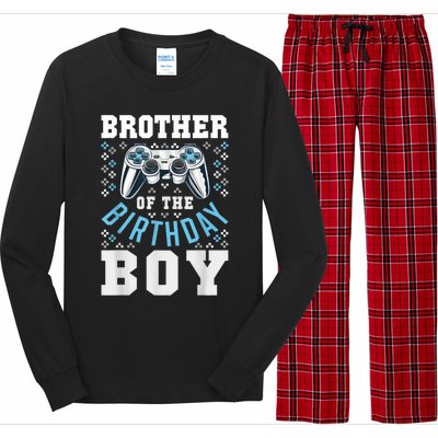 Brother Of The Birthday Boy Matching Video Gamer Birthday Long Sleeve Pajama Set