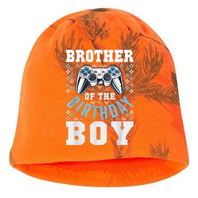 Brother Of The Birthday Boy Matching Video Gamer Birthday Kati - Camo Knit Beanie