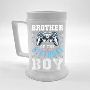 Brother Of The Birthday Boy Matching Video Gamer Birthday Beer Stein