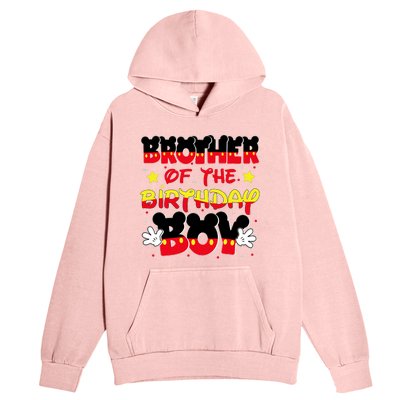 Brother Of The Birthday Boy Mouse Family Matching Urban Pullover Hoodie