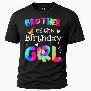 Brother of the Birthday Tie Dye Family Matching Party Cooling Performance Crew T-Shirt