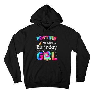 Brother of the Birthday Tie Dye Family Matching Party Hoodie