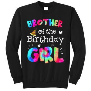 Brother of the Birthday Tie Dye Family Matching Party Sweatshirt