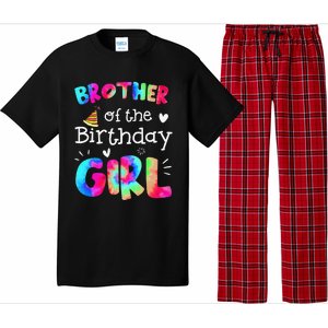 Brother of the Birthday Tie Dye Family Matching Party Pajama Set