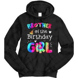 Brother of the Birthday Tie Dye Family Matching Party Tie Dye Hoodie