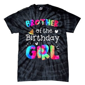 Brother of the Birthday Tie Dye Family Matching Party Tie-Dye T-Shirt