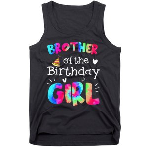 Brother of the Birthday Tie Dye Family Matching Party Tank Top