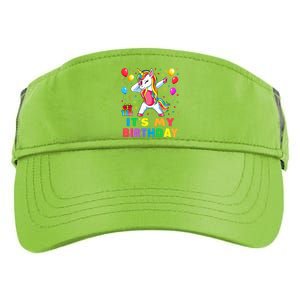 Brother of The Birthday Girl Unicorn Dabbing Party  Adult Drive Performance Visor