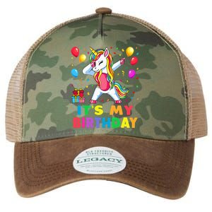 Brother of The Birthday Girl Unicorn Dabbing Party  Legacy Tie Dye Trucker Hat