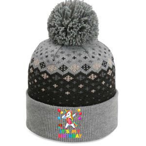 Brother of The Birthday Girl Unicorn Dabbing Party  The Baniff Cuffed Pom Beanie