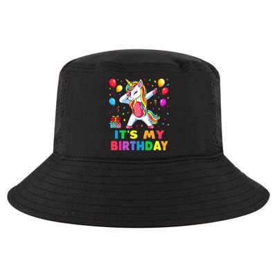 Brother of The Birthday Girl Unicorn Dabbing Party  Cool Comfort Performance Bucket Hat