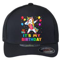 Brother of The Birthday Girl Unicorn Dabbing Party  Flexfit Unipanel Trucker Cap